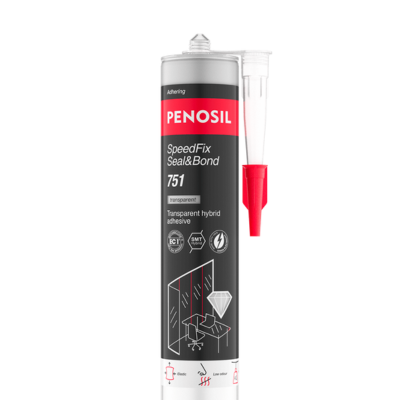 Image of Penosil Speedfix Seal and Bond 751 x 290ml - Clear (Box of 12)