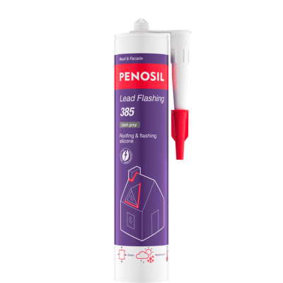 Product image for Penosil Lead Flashing 385 Roof and Flashing Silicone x 300ml - Grey (Box of 24)