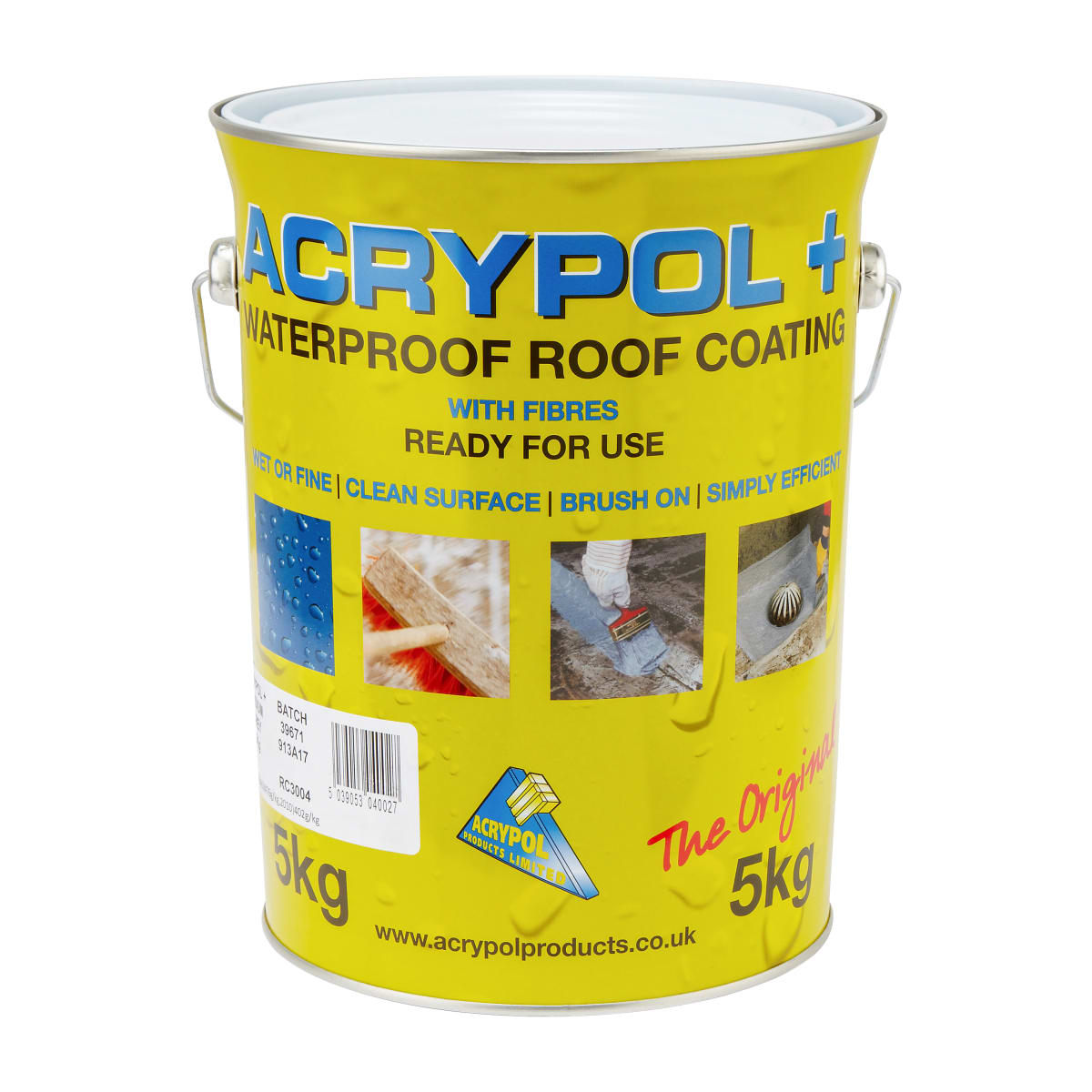 Image of Acrypol + Waterproof Roof Coating Black 5kg