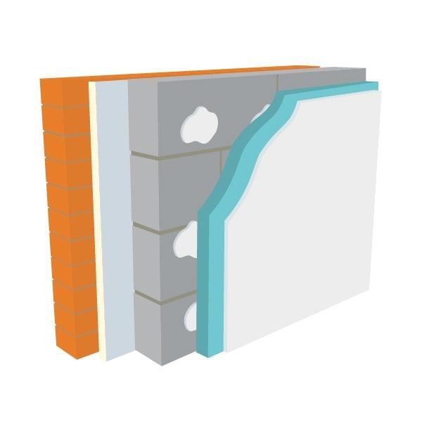 Product image for Warmline XPS Insulated Plasterboard 1.2m x 2.4m - All Sizes (Price Per Pallet)