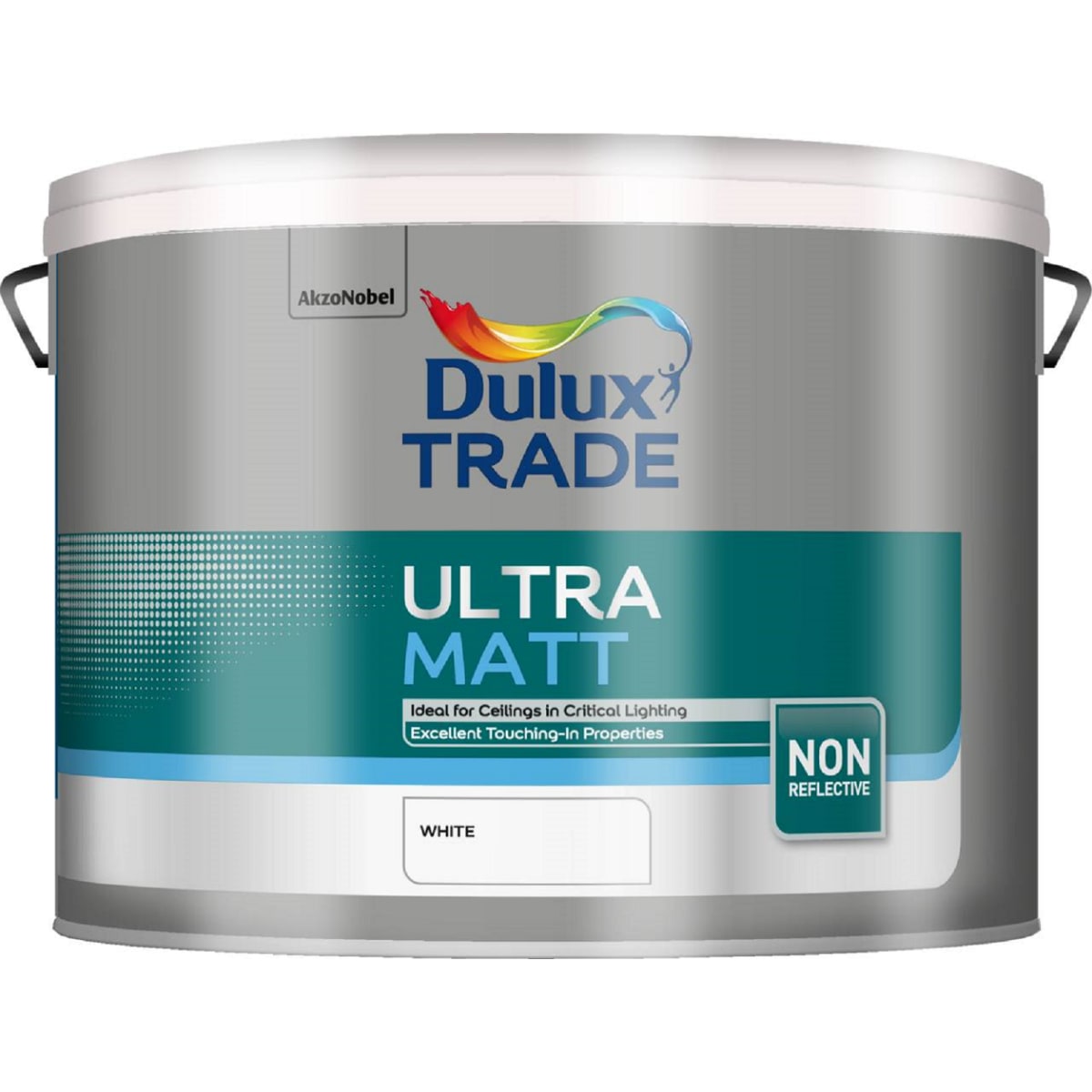 Product image for Dulux Trade Ultra Matt Paint 10 Litres White