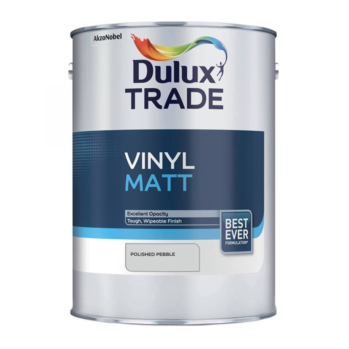 Product image for Dulux Trade Vinyl Matt Emulsion Paint 5 Litres Polished Pebble