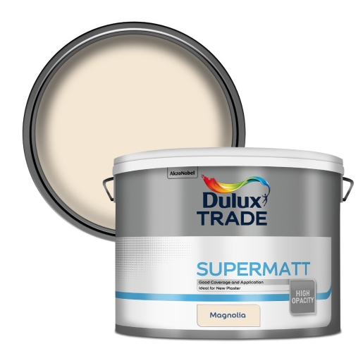 Product image for Dulux Trade Supermatt 10 Litres Magnolia