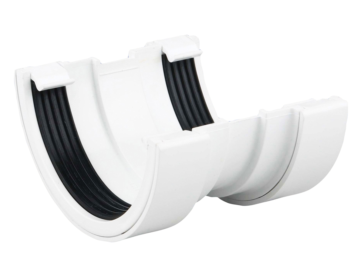 Product image for Osma Roundline Gutter Union 112mm Dia White