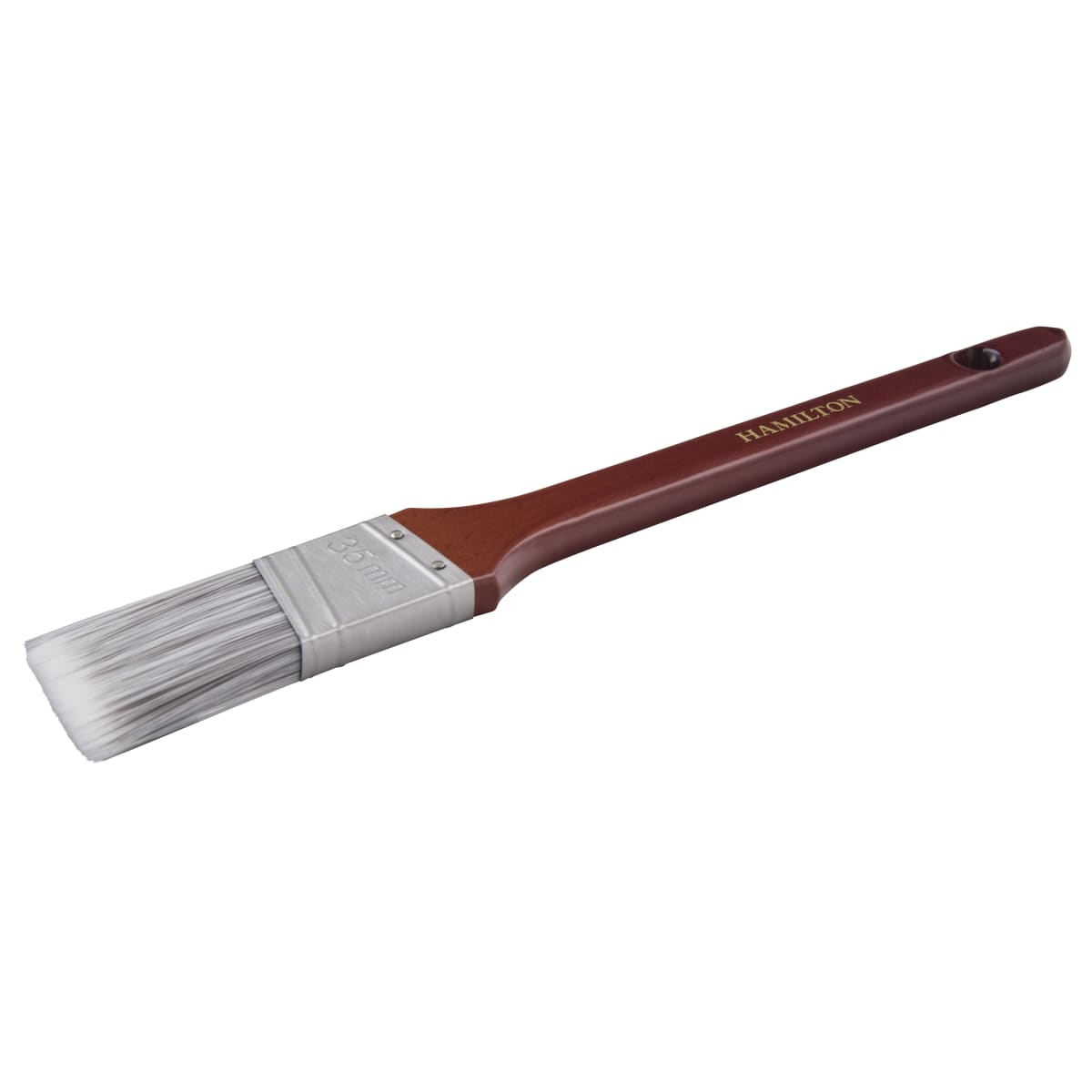Product image for Hamilton Perfection Pure Synthetic Angled Brush 35mm W