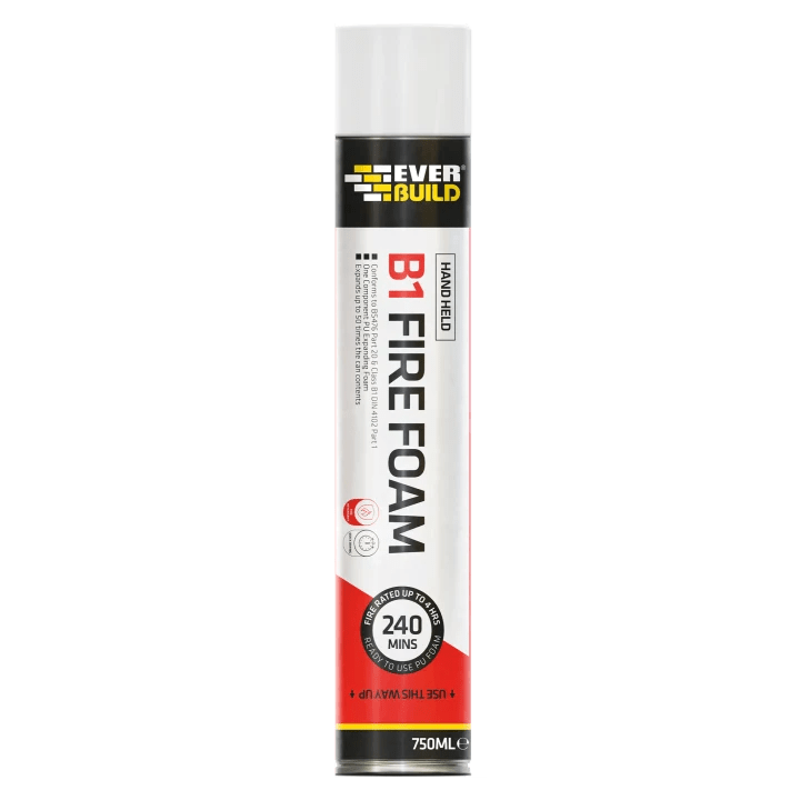 Product image for Everbuild B1 Fire Rated Expanding Foam Hand Held 750ml
