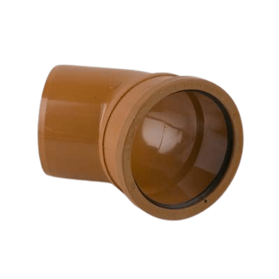 Image of Brett Martin Underground 45 Degree Obtuse Offset Single Socket Bend x 110mm