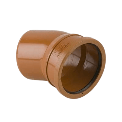 Product image for Brett Martin Underground 22.5 Degree Single Socket Bend x 110mm
