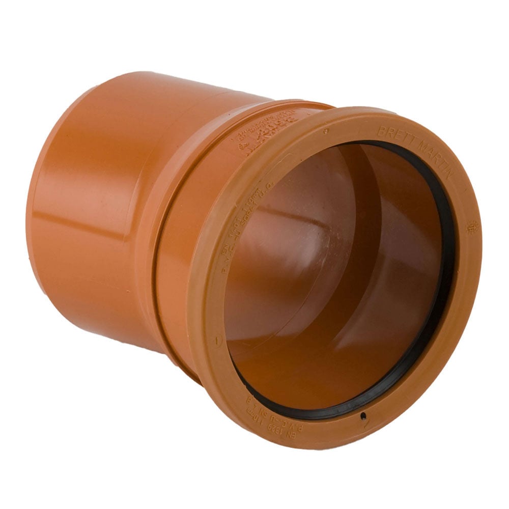 Product image for Brett Martin Underground 11.25 Degree Single Socket Bend x 110mm