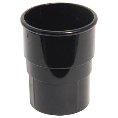 Product image for Mini Gutter Downpipe Socket - 50mm Black