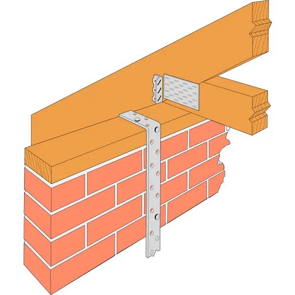Product image for Simpson Galv Strap Once Bent 100 30x2.5x600mm L06B1