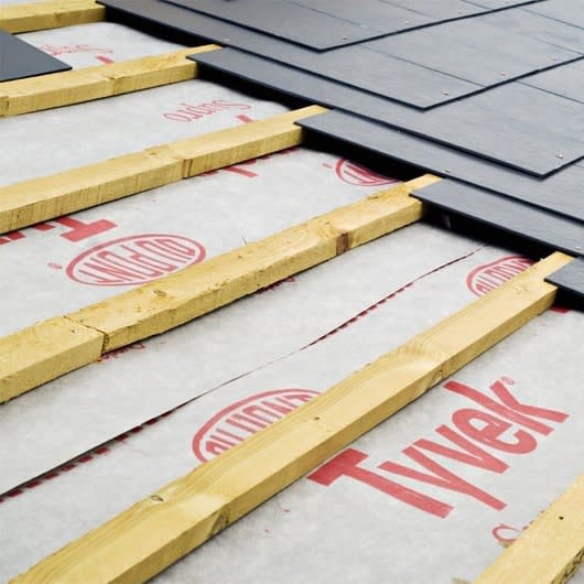 Product image for Tyvek Supro Breather Membrane Felt Underlay 1m X 50m (50m2/roll)