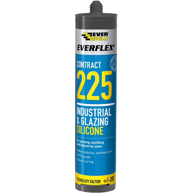 Product image for Everbuild Glazing Silicone Black 295ml