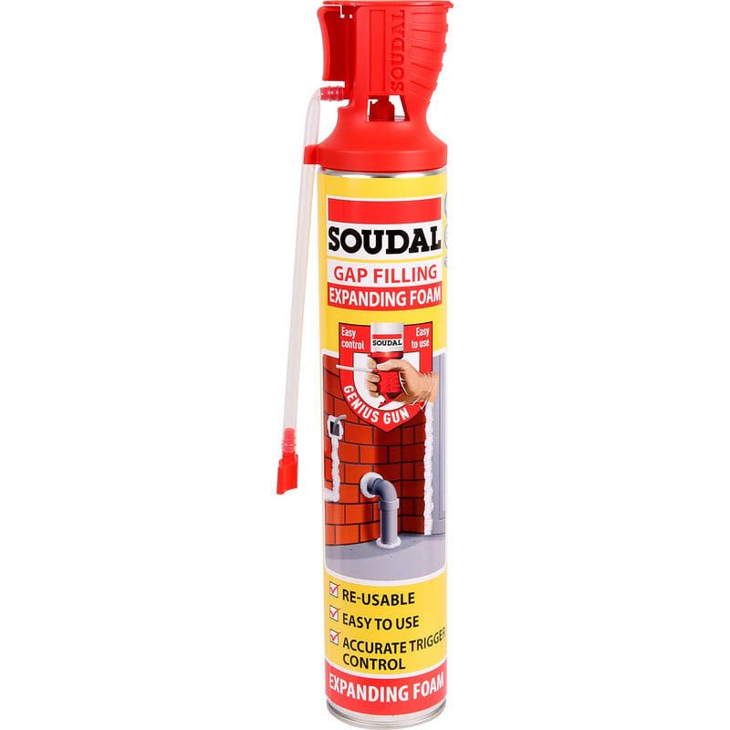 Image of Soudal Genius Gun Gap Filling Expanding Foam 750ml