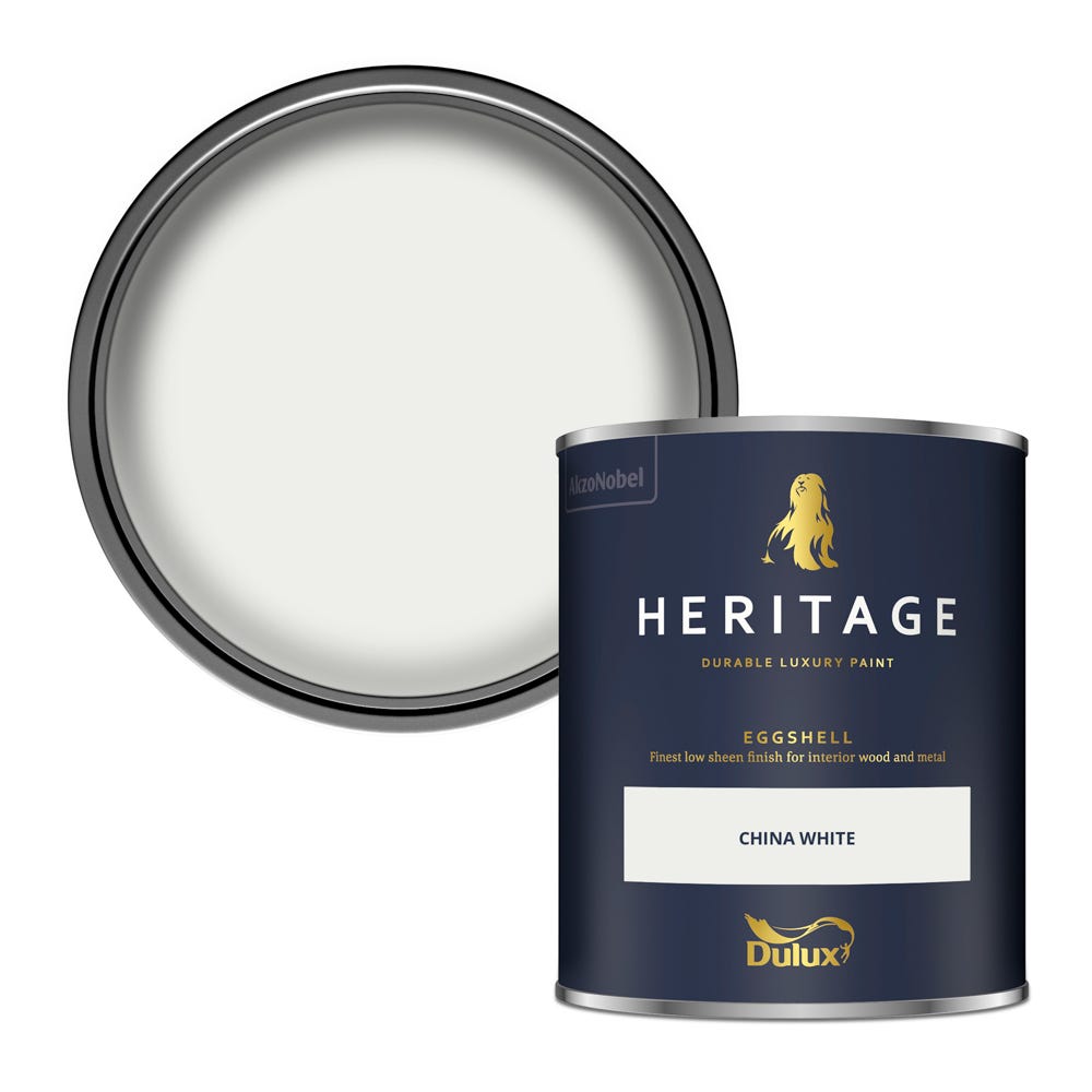 Product image for Dulux Heritage Eggshell China White 750ml