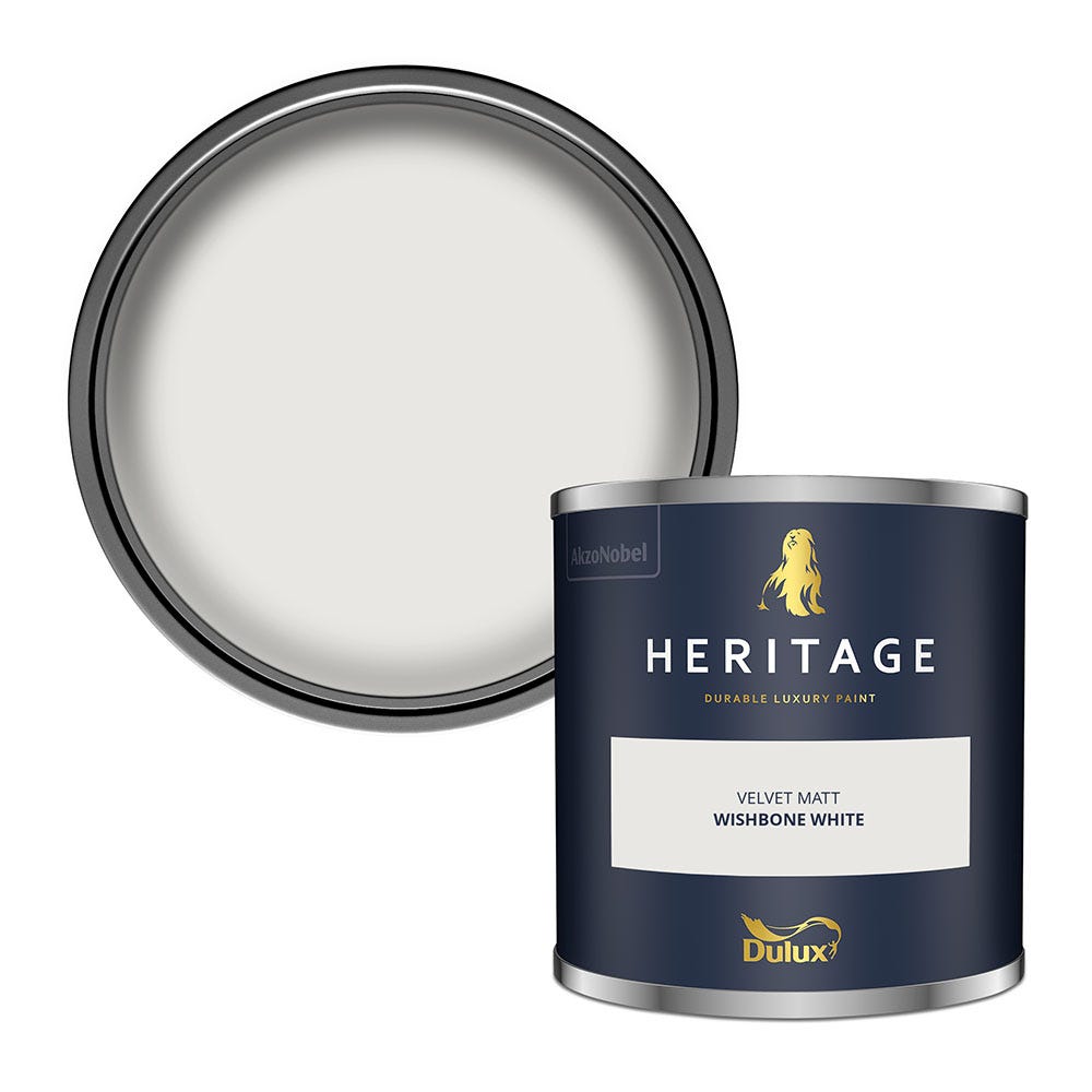 Dulux Heritage Tester Wishbone White 125ml Price Comparisons | Compare The Build