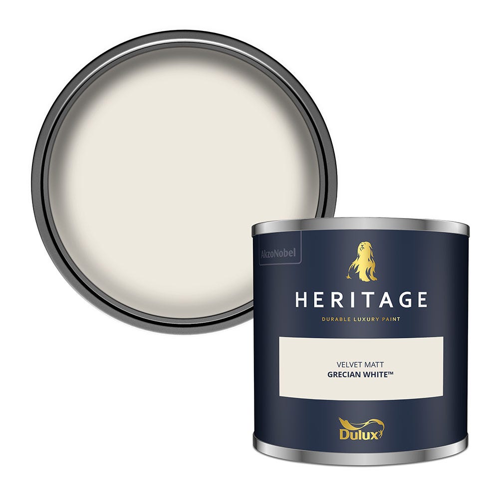 Dulux Heritage Tester Grecian White 125ml Price Comparisons | Compare The Build