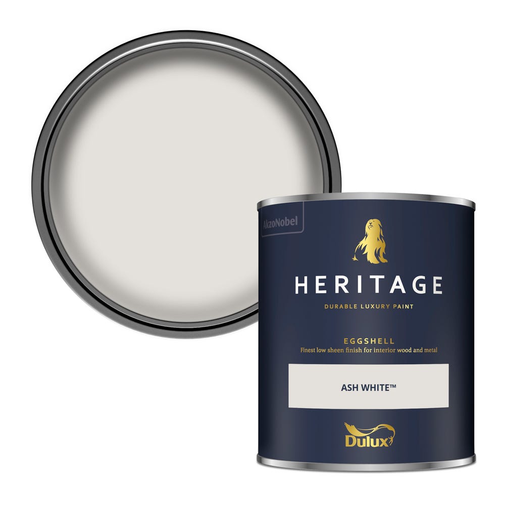 Product image for Dulux Heritage Eggshell Ash White 750ml