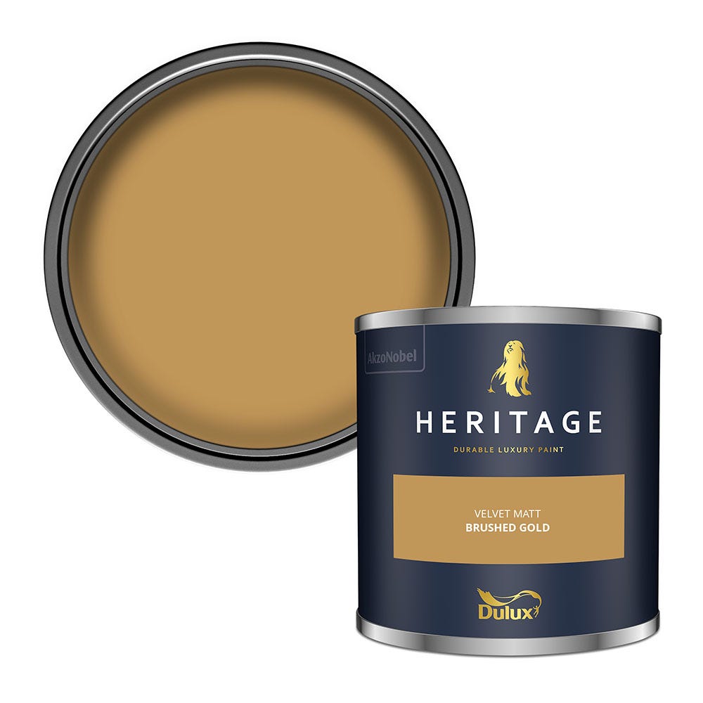 Product image for Dulux Heritage Tester Brushed Gold 125ml