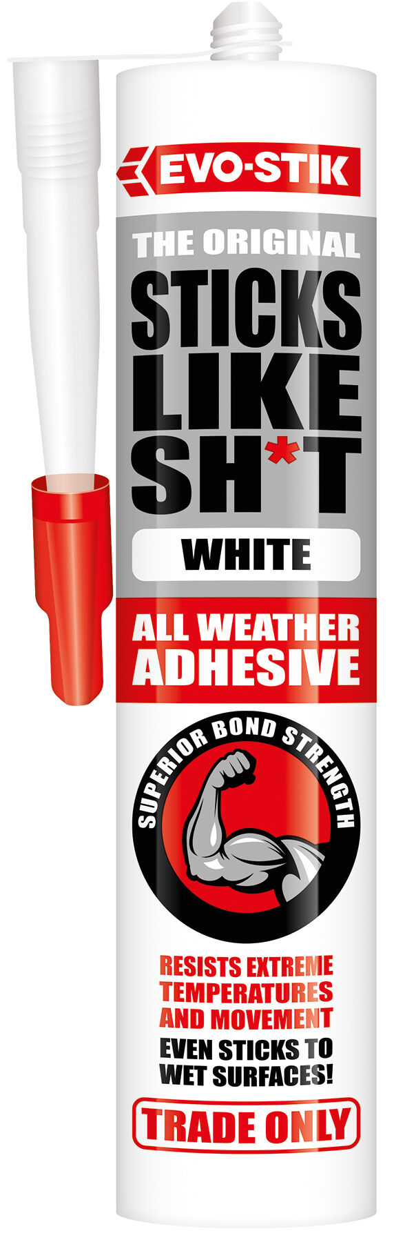 Product image for Evo-stik Sticks Like Sh*t Adhesive White 290ml