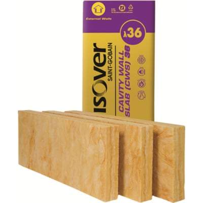 Product image for Isover Batt - CWS 36 (1.2m x 0.45m) All Sizes