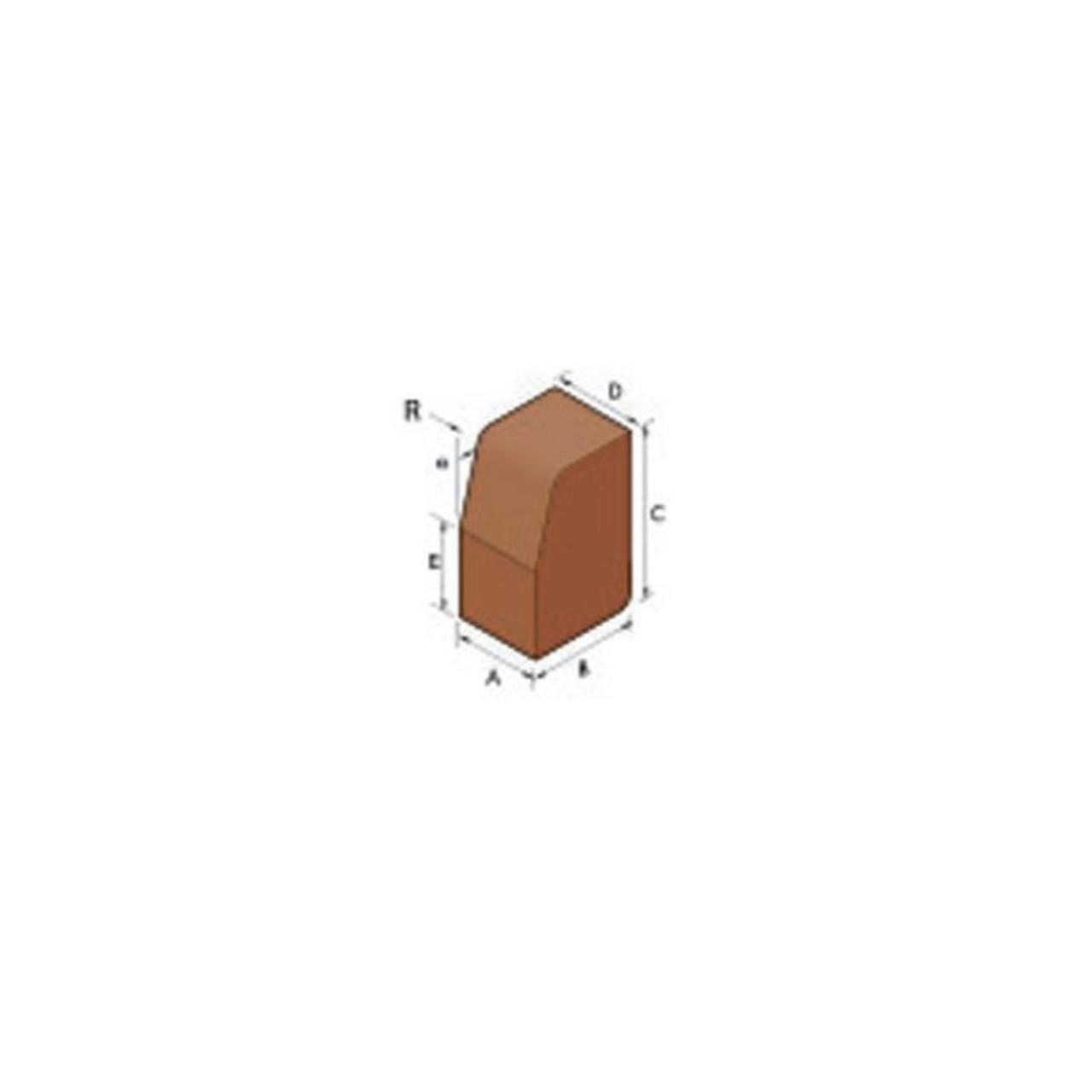 Product image for Marshall 125x255mm Half Batter Kerb Ext Radius 6m