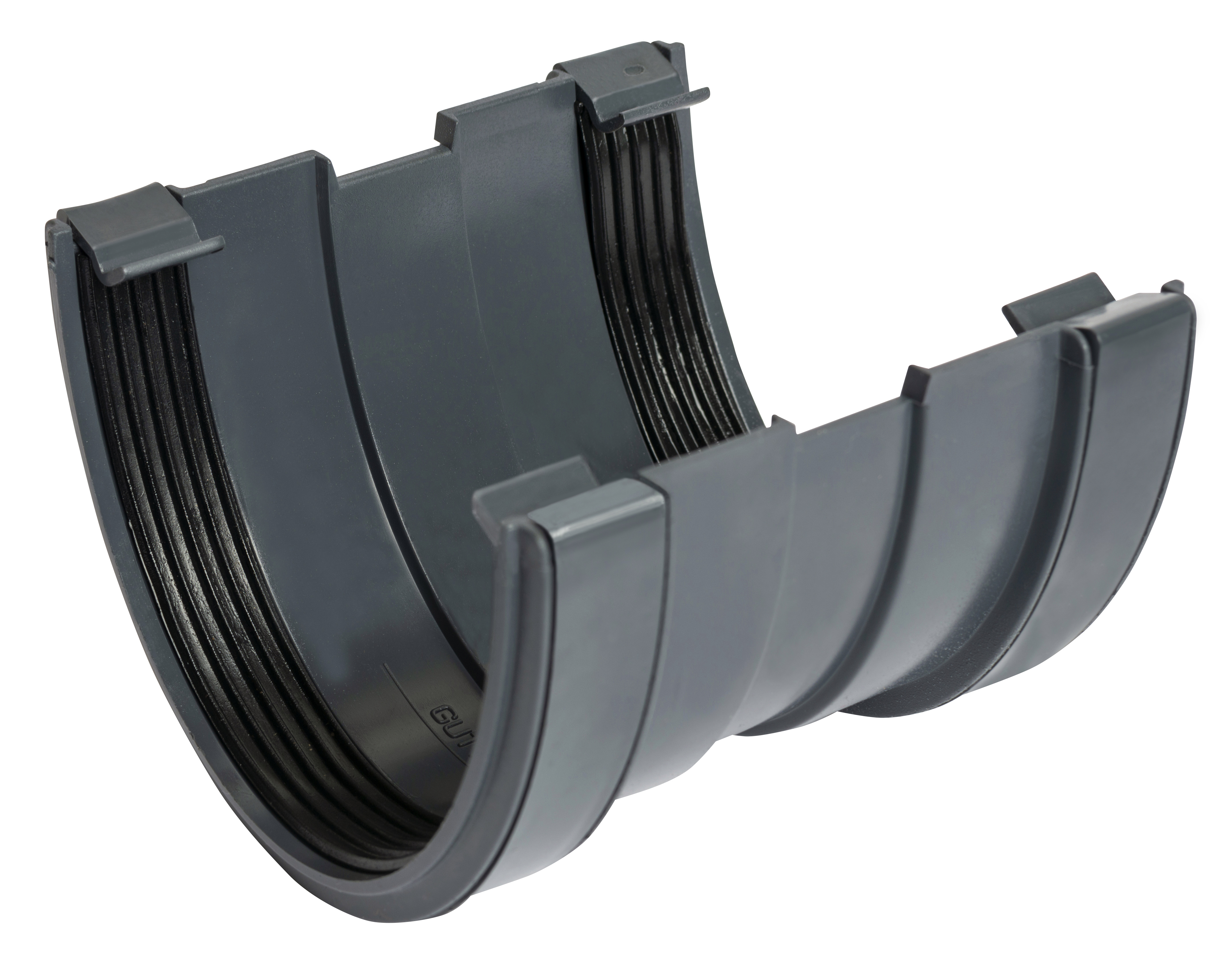 Product image for Wavin Osma Deepline Gutter Union 113mm Anthracite Grey 9T909AG