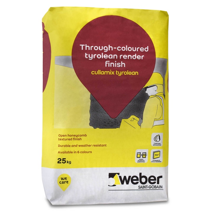 Product image for Weber Cullamix Tylorean Render White 25kg