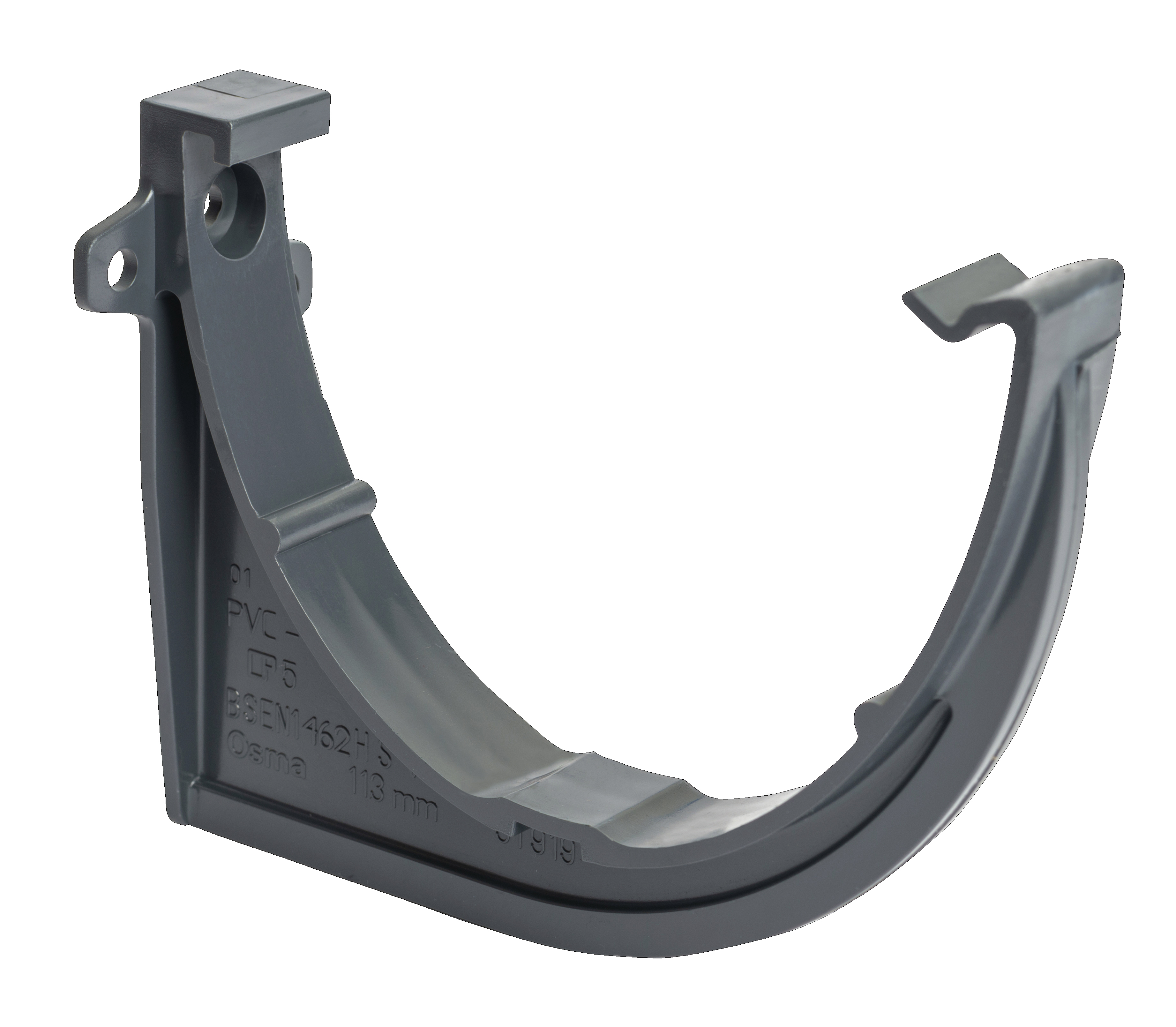 Product image for Wavin Osma Deepline Gutter Support Bracket 113mm Anthracite Grey 9T919AG