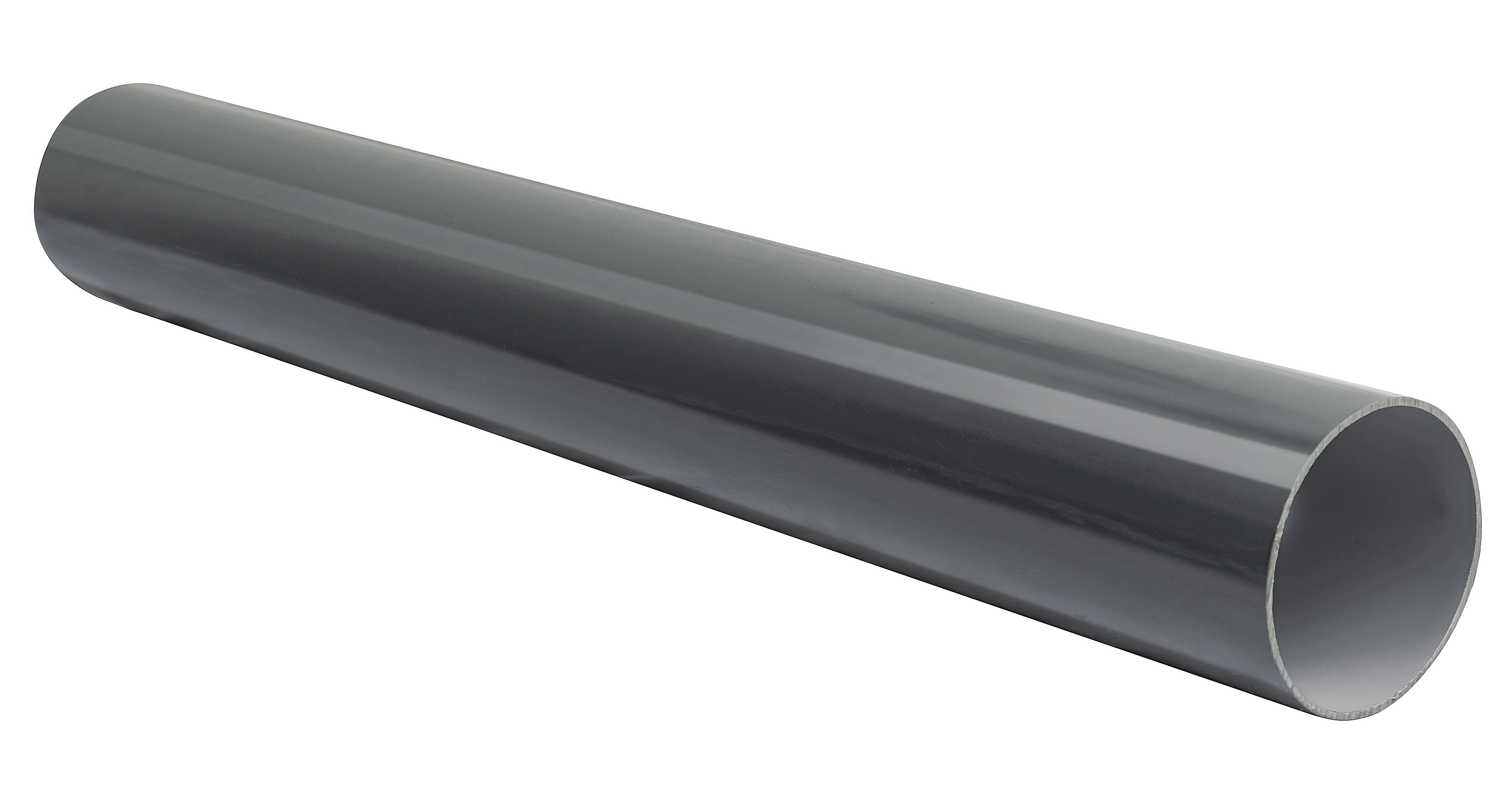 Product image for Wavin Osma Roundline Pipe 68mm Anthracite Grey 2.75m 0T086AG