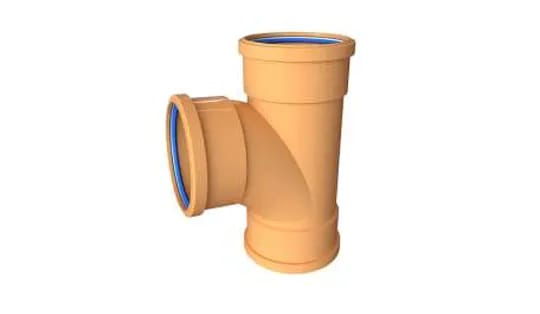 Product image for 110mm 87.5 Degree Triple Socket Equal Junction