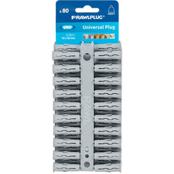Product image for Rawlplug UNO Universal Contract Wall Plug Grey 10mm
