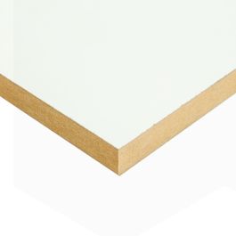 Product image for 18mm x 1220mm x 2440mm White Faced MDF Board - Pack of 40