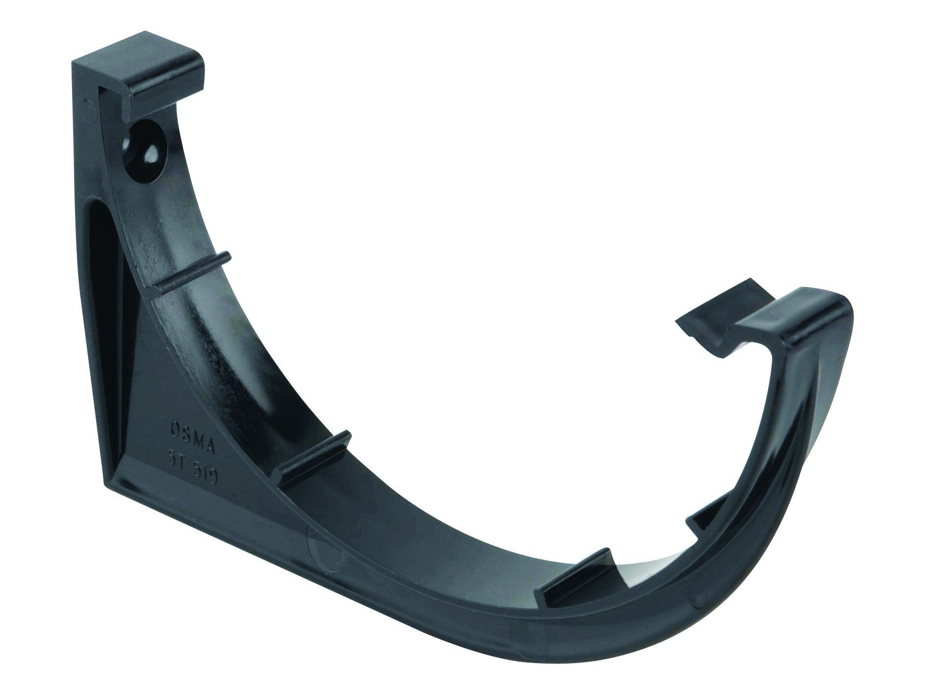 Image of Wavin Osma Superline Gutter Support Bracket 125mm Black