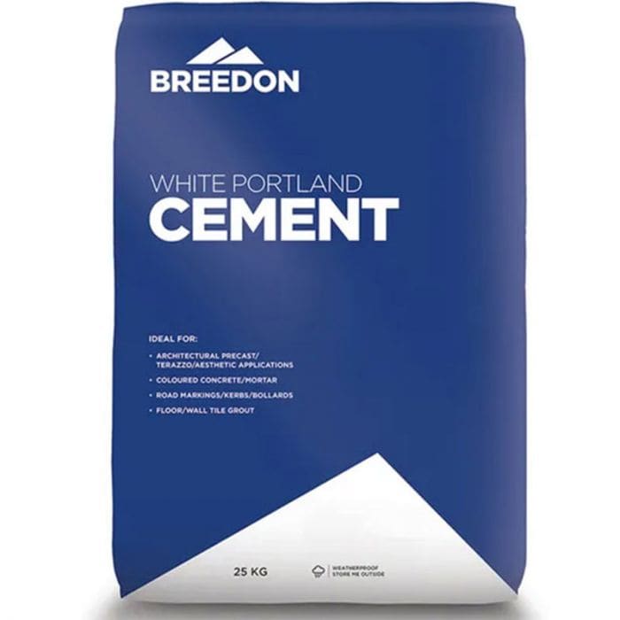 Image of Breedon White Cement 25kg (Paper Bag)