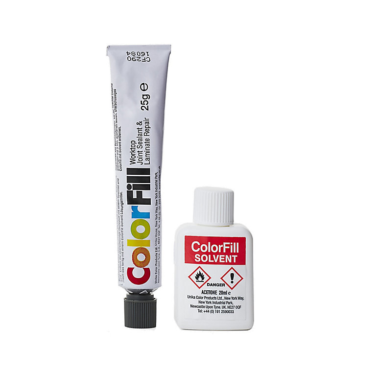 Image of Unika Colorfill Dark stone Matt Worktop Sealant & repairer, 20ml