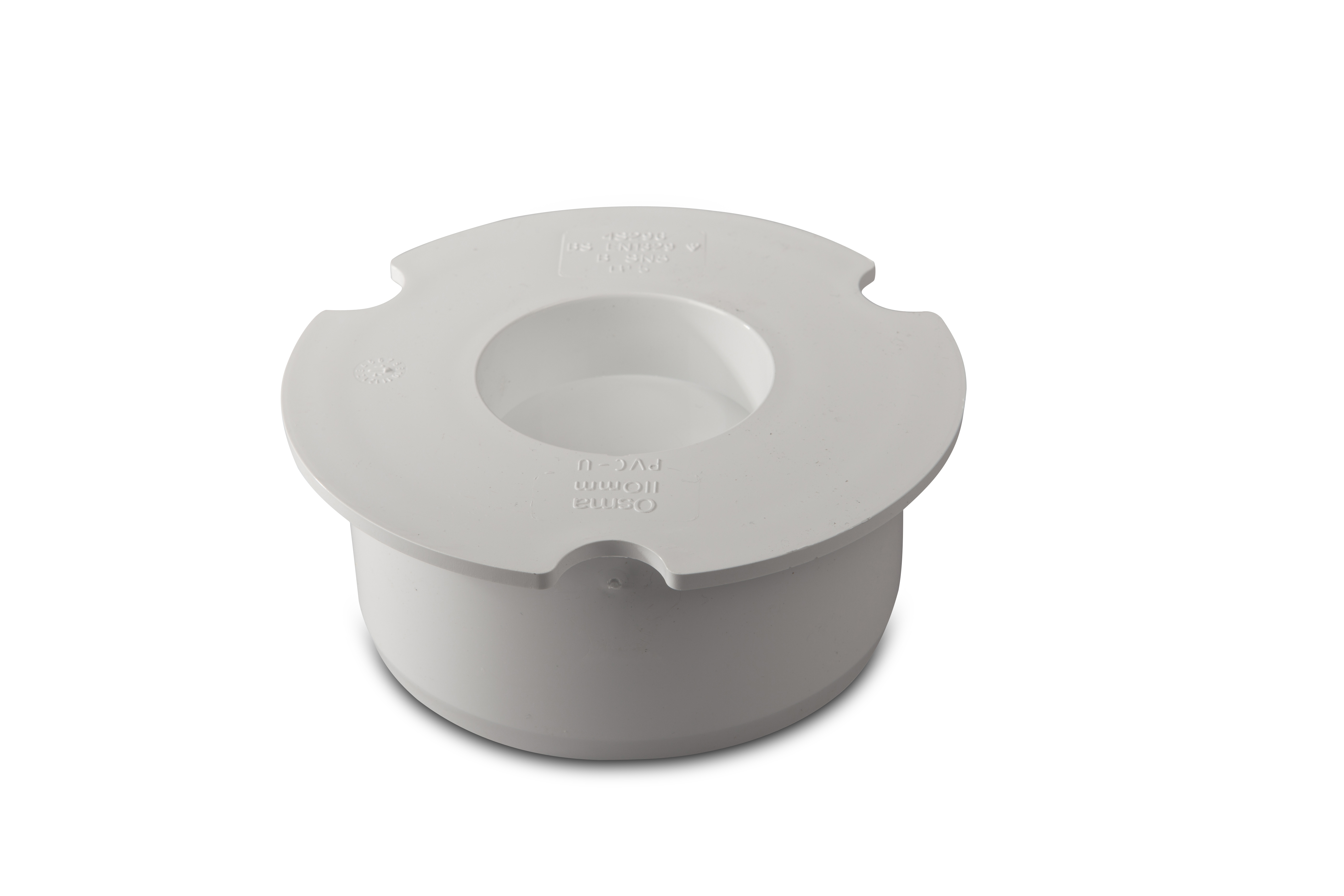 Product image for Wavin Osmasoil Plain Ended Socket Plug 110m White