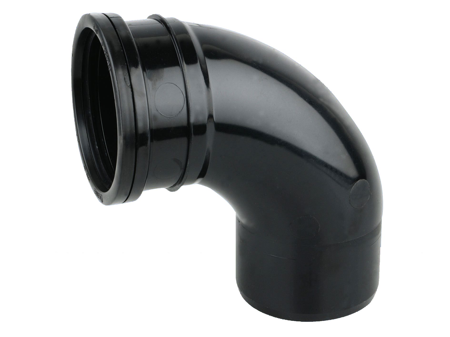 Product image for Wavin Osmasoil S/S Bend 87.5° 110mm Black