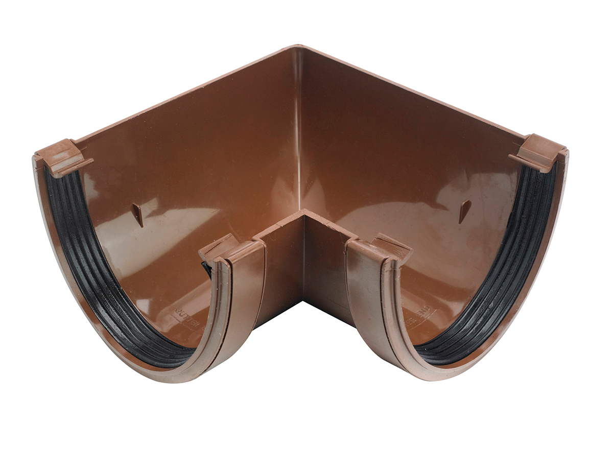 Product image for Osma Deepline 9T903 Gutter Angle 90° 113mm Brown