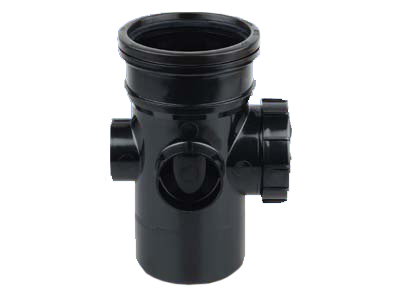 Product image for Wavin Osmasoil S/S Bossed Access Pipe 110mm Black
