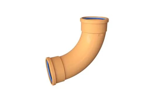 Product image for 110mm 87.5 Degree Double Socket Long Radius Bend