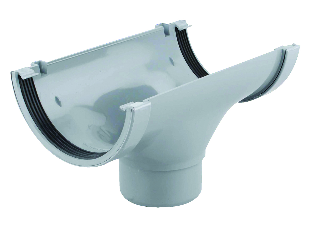 Product image for Osma Roofline 6T606 Running Outlet 150mm Grey