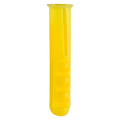 Product image for Wall Plugs Yellow 5 x 25mm (100/Pack)