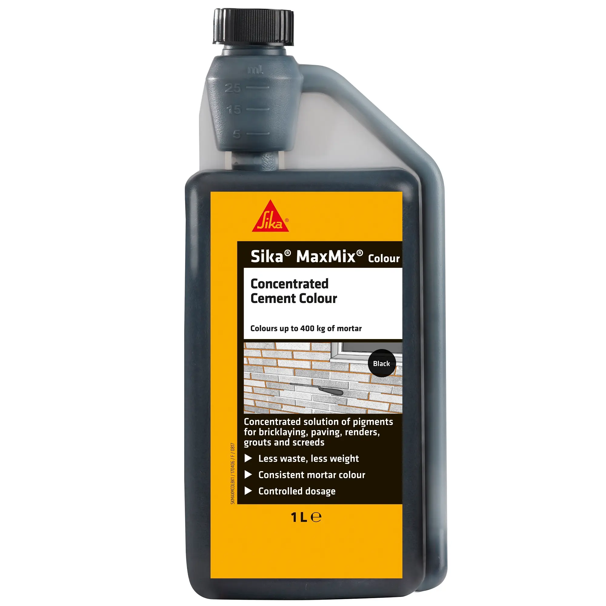 Product image for Sika Maxmix Cement Colour Black 1L