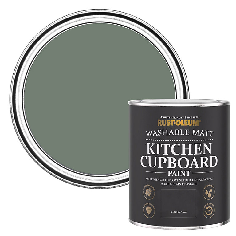 Product image for Rust-Oleum Serenity Matt Kitchen Cupboard paint, 750ml