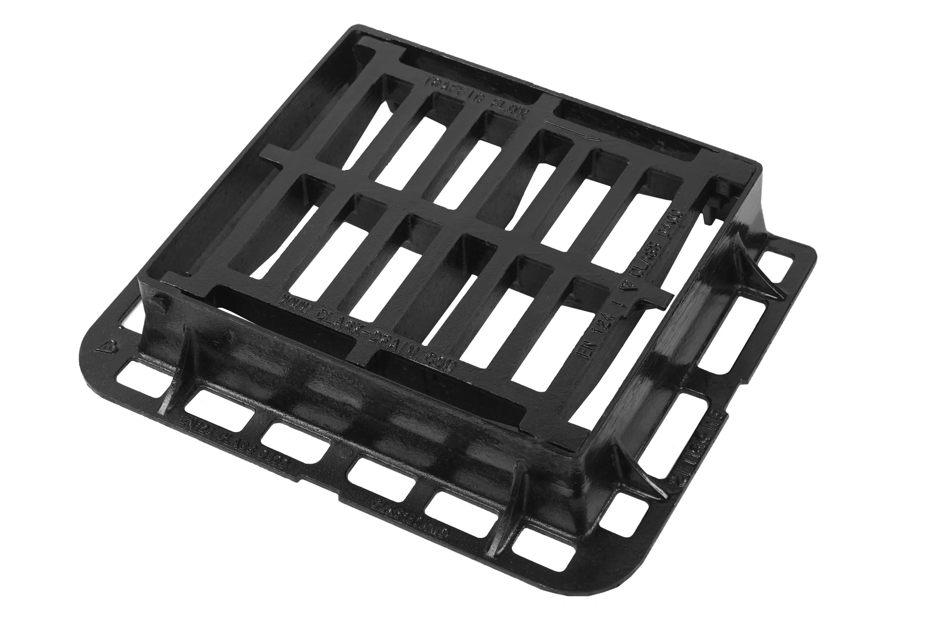 Product image for Clark Drain Gully Grate And Frame Ductile Hinged 370mm X 430mm