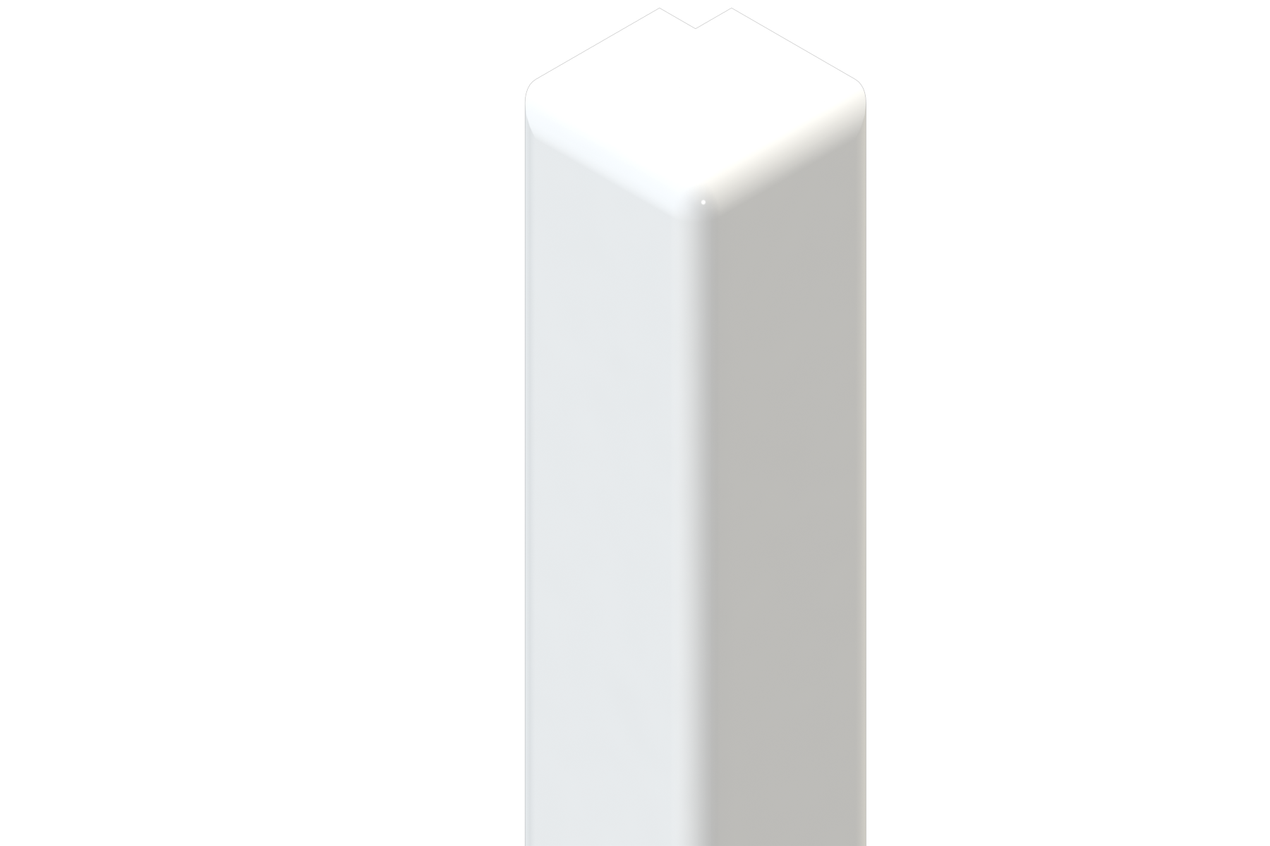 Product image for Liniar Fascia Corner White 454mm X 3000mm