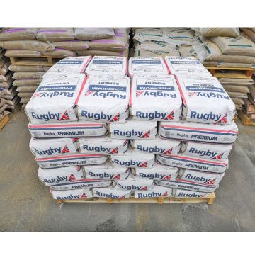 Product image for Rugby Premium Cement 25kg (Plastic Bag) - Pallet of 60