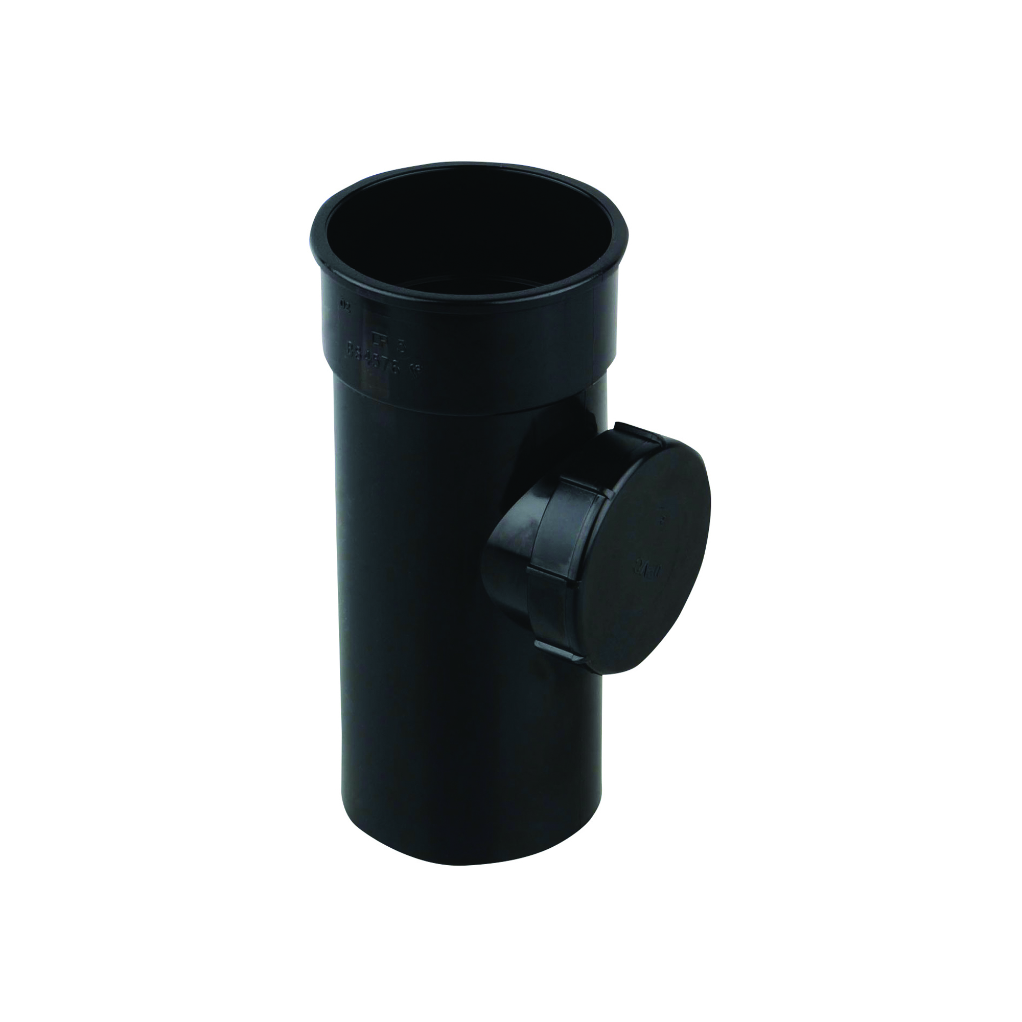 Product image for Osma Roundline 0T274 Access Pipe With Screwed Door 68mm Black