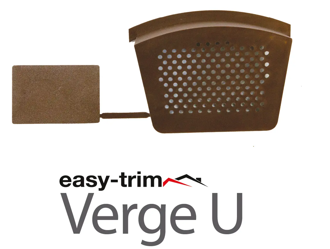 Product image for Easy Trim Easyverge Starter And End Cap Brown - Pack Of 2